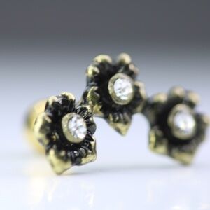 Gold Plated Cartilage Earring Piercing 16GA